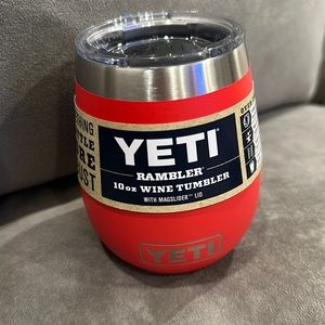 Yeti Rambler 10oz Wine Tumbler Rescue Red